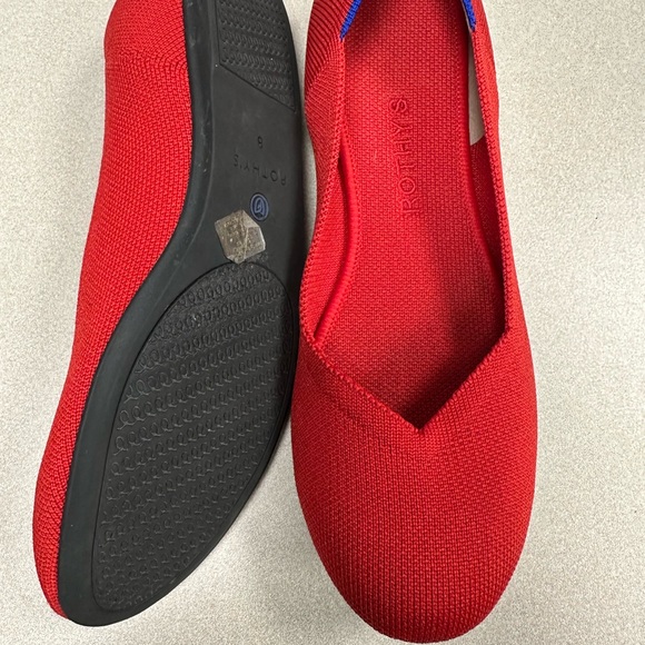 Rothy’s The Flat in Bright Red - Picture 2 of 4